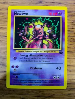 Mewtwo No.14 WOTC Black Star Promo Pokemon Card! FAST & FREE P&P! - Image 2