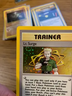 1st Edition Lt. Surge Trainer (17/132) Holo Gym Heroes Pokemon Card! FREE P&P! - Image 4