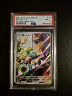 Pokemon Bisasam PSA8 Stellarkrone SCR 143 DE ILLUSTRATION RARE - Image 1