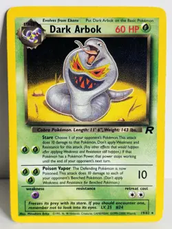 Dark Arbok Team Rocket Non-Holo 19/82 Pokemon Card - Image 1