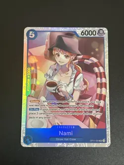 One Piece Nami OP11-054 SR A Fist of Divine Speed EN NM - Image 1