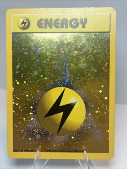 MP+ Lightning Energy Holofoil WotC 2002 League Promo AUTHENTIC Pokemon Card - Image 1