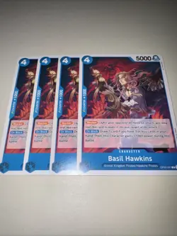 OP05-047 Basil Hawkins X4 Playset English One Piece Card Game TCG CCG - Image 4