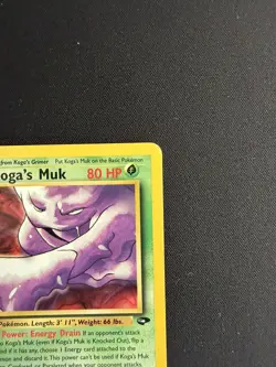 Pokemon TCG Koga's Muk 26/132 Gym Challenge Rare Non Holo Vintage Card - LP - Image 4