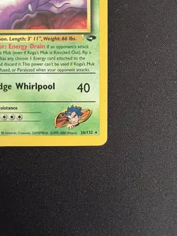 Pokemon TCG Koga's Muk 26/132 Gym Challenge Rare Non Holo Vintage Card - LP - Image 5