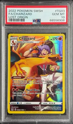 Pokemon Card Charizard Tg03/tg30 PSA 10 SWSH Lost Origin - Image 1