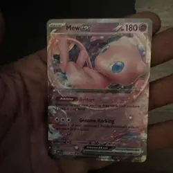 Pokemon Mew EX TCG Scarlet & Violet Holo Double Rare Card 151/165 NM lot01 - Image 1