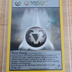 Pokemon Metal Energy Neo Genesis Holo Rare Unlimited 19/111 English TCG Card - Image 1