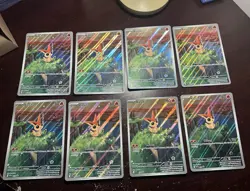 Lot of 8 Victini JUMBO Card Scarlet & Violet Black Star Promos Near Mint Holo - Image 1