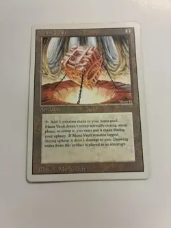 Magic MTG 3rd Edition Revised Mana Vault MODERATELY PLAYED MP - Image 1