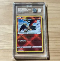 2023 POKEMON SWORD & SHIELD CROWN ZENITH #020/159 TAG 10 RADIANT CHARIZARD PSA - Image 1