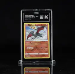 2023 POKEMON SWORD & SHIELD CROWN ZENITH #020/159 TAG 10 RADIANT CHARIZARD PSA - Image 2