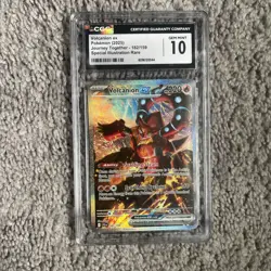 CGC 10 Volcanion EX 182/159 Pokemon Journey Together 2025 English - Image 1