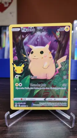 Pikachu 5/25 Pokemon Celebrations 25th Anniversary Set Full Art - Image 1