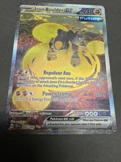 2024 Pokemon Temporal Forces Iron Boulder ex Special Illustration Rare #207/162 - Image 2
