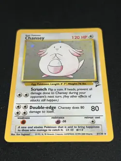 Pokemon TCG Base Set 2 Wigglytuff and Chansey Holo Rare lot - Image 2
