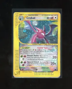 2003 Skyridge Crystal Crobat Holo Foil 147/144 WOTC Pokemon SECRET RARE - Image 1