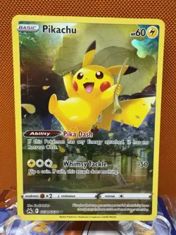 Pokemon Pikachu GG30/GG70 Crown Zenith Galarian Gallery Holo Rare NM/Mint 1297 - Image 1