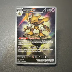 Pokemon MEP 009 - Black Star Promo Alakazam Full Art - NM - Image 1
