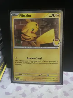 Pokemon Pikachu Cosmos Holo 51/162 "2026 Pokemon Day" Rare - Image 1