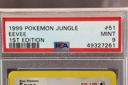 1999 Pokemon Eevee, 1st Edition Jungle #51/64, PSA 9 Mint - Image 4