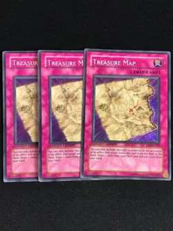 YUGIOH TREASURE MAP DPK-ENSE2 SECRET LIGHT PLAY X3 - Image 1
