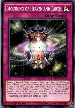 Beginning Of Heaven And Earth MP17-EN225 Yu-Gi-Oh! 1st Edition Light Play - Image 1