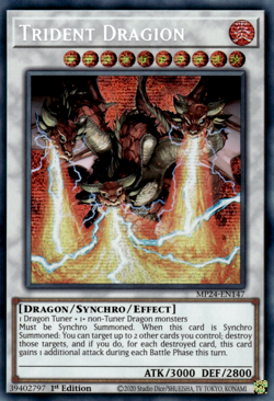 [Prismatic Secret Rare] YuGiOh - Trident Dragion - MP24-EN147 NM/M 1st Ed - Image 1