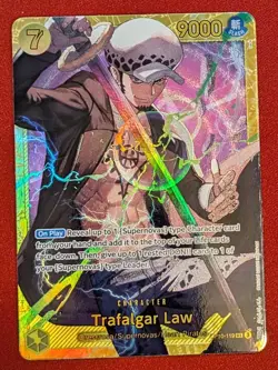 One Piece Trafalgar Law OP10-119 Secret Rare Holo English Royal Blood - Image 1
