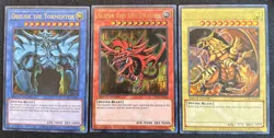 YUGIOH 25TH ANIV. GOD CARD SET LC01 LIMITED EDITION ULTRA RARE NM - Image 1