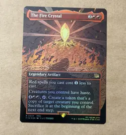 MTG The Fire Crystal (Borderless Foil) Final Fantasy 337 NM - Image 1