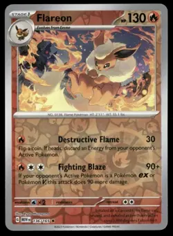 Flareon - 136/165 - Reverse Holo - 151 - Pokemon Card - NM/M - Image 1