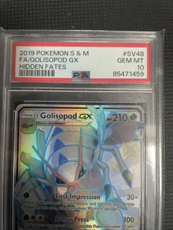 Pokemon TCG Golisopod GX Full Art Ultra Rare Card SV48/SV94 Holo PSA 10 - Image 2