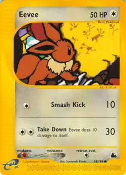 Eevee - 54/144 Skyridge - WOTC - Pokemon TCG - 2003 - Image 1