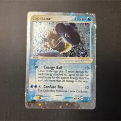 DAMAGED Pokemon Lapras EX 99/109 Ruby & Sapphire Holo Rare - Image 1