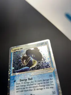 DAMAGED Pokemon Lapras EX 99/109 Ruby & Sapphire Holo Rare - Image 3