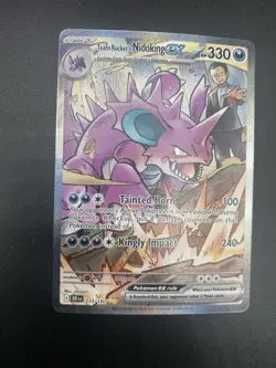 Pokemon Team Rocket's Nidoking EX 233/182 Destined Rivals Holo Rare NM - Image 1