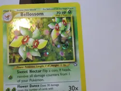 Bellossom 3/111 Neo Genesis Unlimited Holo Pokemon TCG w/ Swirl - Image 2