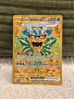 Pokemon Teal Mask Ogerpon ex 221/167 Twilight Masquerade Gold Hyper Rare Holo NM - Image 1