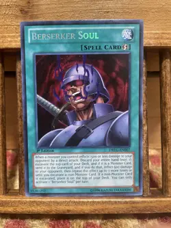 Konami Berserker Soul DRLG-EN007 1st Edition Secret Rare Yu-Gi-Oh - Image 1