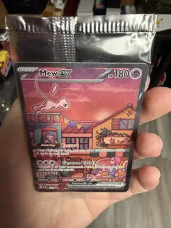 Mew EX 151 Pokemon Scarlet & Violet Black Star Promo Sealed 151 Card Collection - Image 5