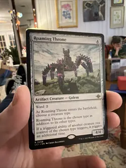 Magic the Gathering Roaming Throne Card the Lost Caverns of Ixalan Card 258 - Image 1