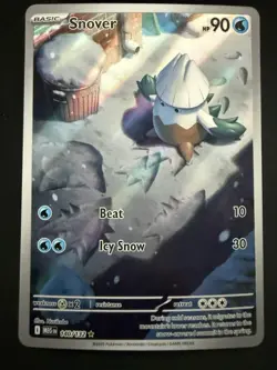 Snover 140/132 Mega Evolution IR Holo NM/M PSA Contender Pokemon Card - Image 1