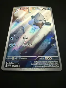 Snover 140/132 Mega Evolution IR Holo NM/M PSA Contender Pokemon Card - Image 4