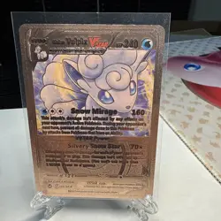 Alolan VULPIX VSTAR 034/195 Pink FOIL Fan Art Display Card Hp240 Snow Mirage💥💥 - Image 1