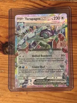 Terapagos EX - 128/142 - Stellar Crown - Pokemon TCG Card NM Double Rare Holo - Image 1