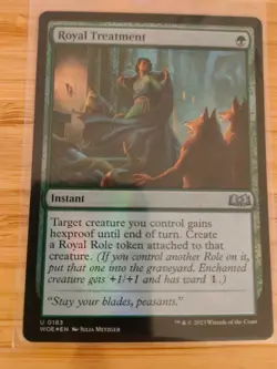 MTG Royal Treatment (FOIL) 0183 Wilds of Eldraine M/NM Free UK P&P - Image 1