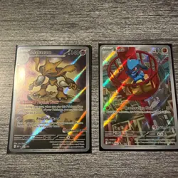 Pokemon Center Stamped Mega Evolution Promo Card Set Riolu and Alakazam - Image 1