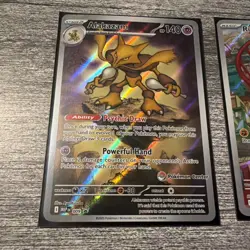 Pokemon Center Stamped Mega Evolution Promo Card Set Riolu and Alakazam - Image 3