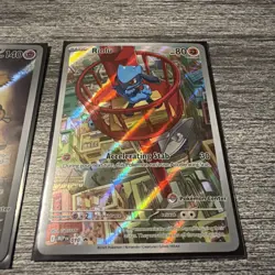 Pokemon Center Stamped Mega Evolution Promo Card Set Riolu and Alakazam - Image 5
